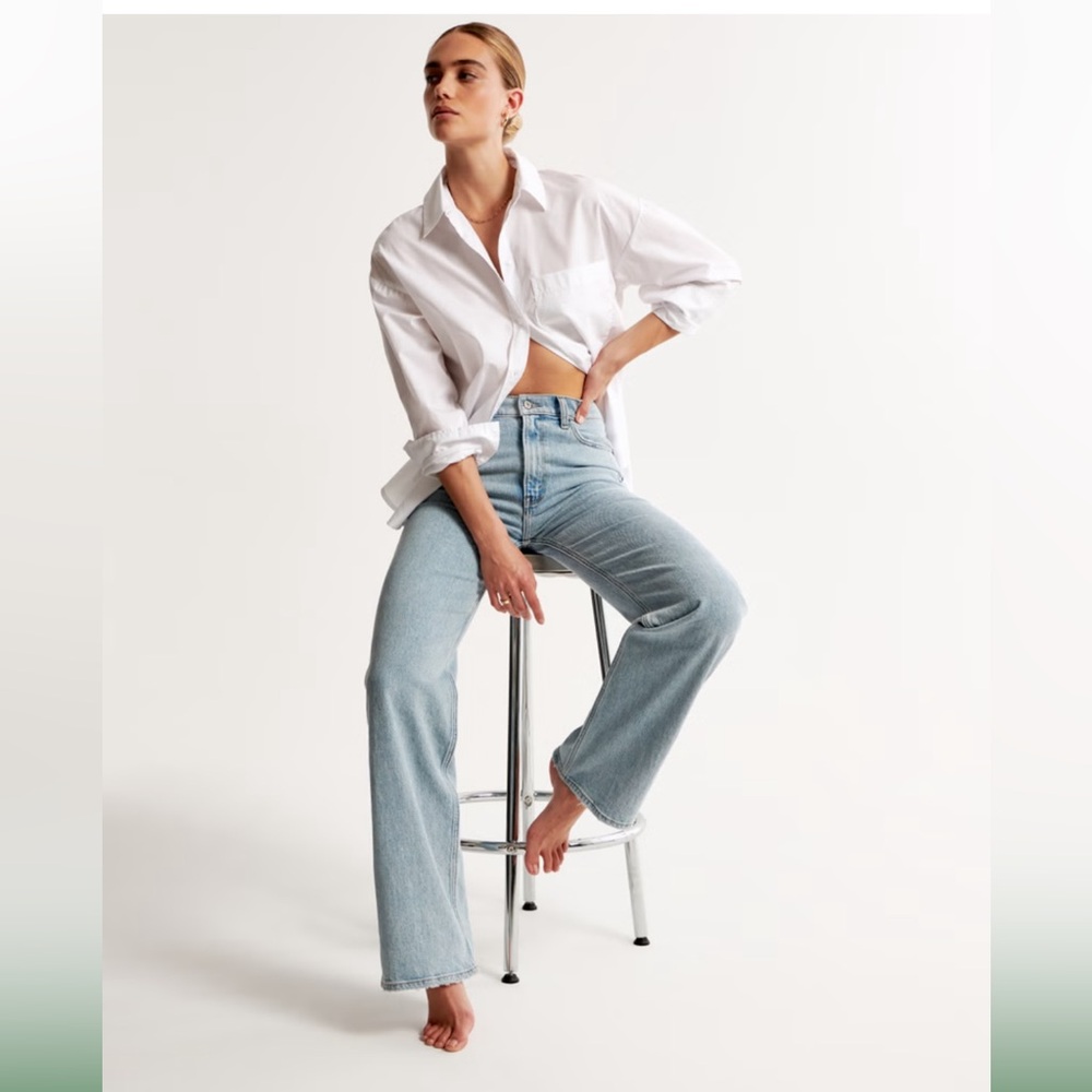 Abercrombie and fitch high rise 90s relaxed jean